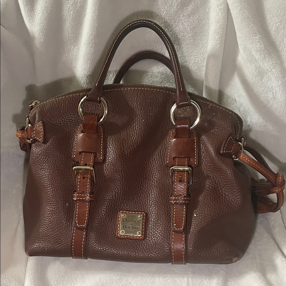 Dooney & Bourke Chestnut Brown Leather Satchel